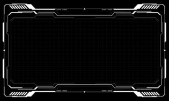 frames white grey user interface elements design modern technology futuristic control panel screen digital hologram window gaming menu touching cyber monitor set on black background vector