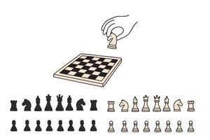 illustration about chess tournament, match, game. Use as advertisement, invitation, banner, poster. illustration on the theme of International Chess Day on July 20. vector