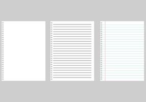 Paper page of notebook set. architectural graph paper. Notepad sheet backdrop with dotted surface. Education or school empty memo. office document or grid page vector