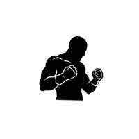 Logo design of a boxer vector