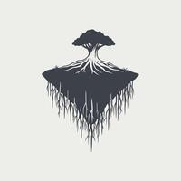 Tree of life logo design vector