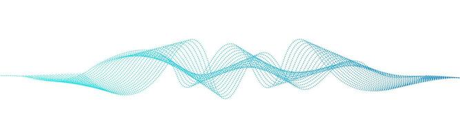 Abstract wave particle dot background. Particles array wavy flow. Technology futuristic concept vector