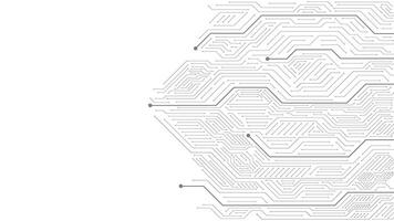 Technology circuit board communication on transparent background. Circuit board texture for cpu, processor, motherboard computer concept vector