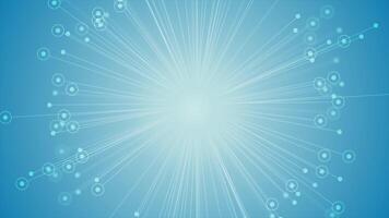 Blue concept connection lines abstract futuristic animation video