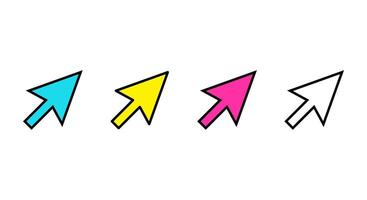 Computer mouse cursor icon, cursor sign and symbol design vector