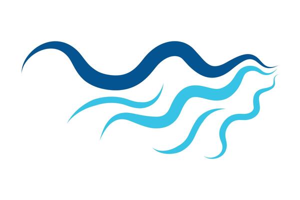 Line water wave icon. Wavy lines water. illustration line icon with simple doodle wave