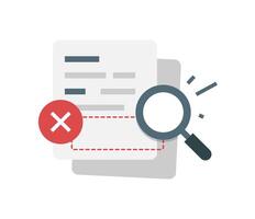 search not found. no result, data or information not available concept vector