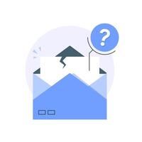 unsubscribe email notification concept,flat design icon illustration vector