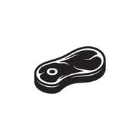 Beefsteak icon stock Image. vector