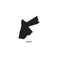Jordan map stock image. vector