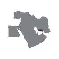 Strait of Hormuz map icon stock image. Strait Hormuz Map icon. vector