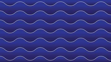 Seamless Blue Abstract Pattern with Wavy Lines in Modern Art Style vector