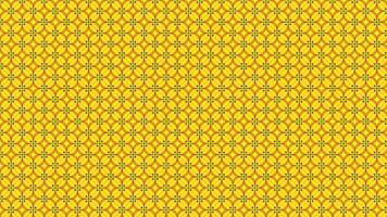 Yellow Geometric Pattern With Repeating Circular and Symmetrical Motifs vector