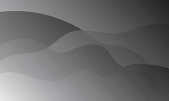 Abstract Gray Gradient With Wavy Lines Design Background vector