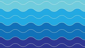 Blue Gradient Waves in Abstract Design Flowing Across the Background vector