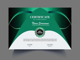 Clean unique latest Certificate design template idea vector