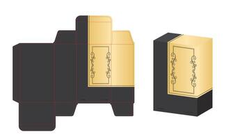 Packaging design template with intricate details vector