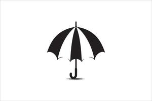 An umbrella icon on a white background vector