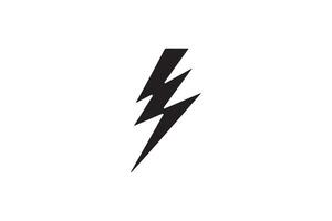 A lightning bolt icon on a white background vector