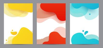 Amoeba funky design for print products. Creative for poster, web, landing, page, cover, ad, greeting, card, social media, promotion. vector