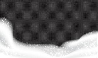 Shampoo and soap foam vector