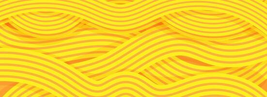 Ramen pattern, vibrant background illustration of asian noodles, ramen, orange background pattern vector