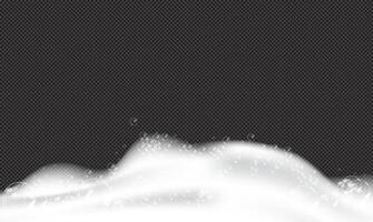 Bath foam soap and bubbles vector