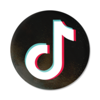 A button with the word tiktok on it png