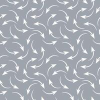 seamless arrpw on grey background. vector