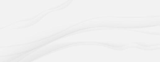 White abstract waves background subtle gray lines modern minimal design vector
