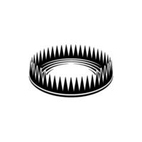 Geometric Black Trap Silhouette, Minimalist , Conceptual Art. vector