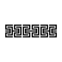 Geometric Border Abstract Black Line Pattern on Gradient. vector