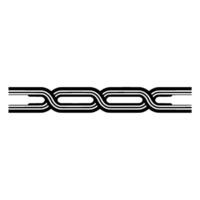 Minimalist Black White Abstract Intertwined Lines. vector