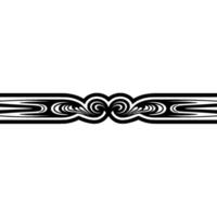Elegant Black Swirl Border on Gray Background. vector