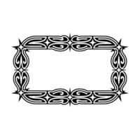 Art Deco Border Frame, Geometric Decorative Element, Minimalist. vector