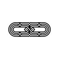 Abstract Geometric Black and White , Illustration. vector