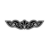 Ornate Black White Decorative Element, , Clean, Minimalist. vector