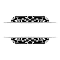 Elegant Black and White Decorative Frame for Text or. vector