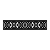 Black and White Decorative Border, Ornamental Scroll. vector