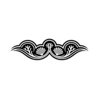 Ornate Black and, White Decorative Border, Minimalist vector