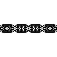 Decorative Black and White Border Pattern vector