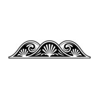 Elegant Decorative Border Element in Black and White vector