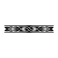 Celtic Knotwork Border - Minimalist Black vector