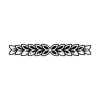 Elegant Geometric Floral Border in Grayscale vector