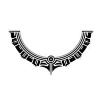 Tribal Geometric , Black Lines on White, Abstract Symbolism vector