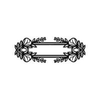 Floral Frame with a Blank Space, Elegant and Minimalist vector