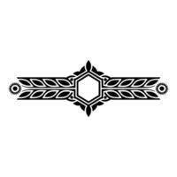 Elegant Ornamental Element, Black White, Border Frame vector