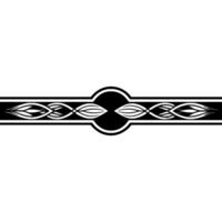 Geometric Abstract Ribbon Minimalist Element on White Background vector
