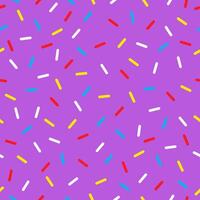 Donut sprinkles pattern background, sweet vector