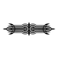 Abstract Black White Decorative Element vector